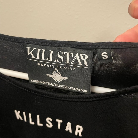 Killstar Women Tshirt I Just Love Cats Small Goth Grunge Alternative 100 Cotton - Picture 3 of 10